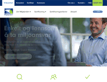 Tablet Screenshot of miljofyrtarn.no